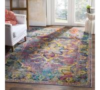 Safavieh Vintage Zona Alfombra, Polipropileno, Azul Marino, 5' x 8'
