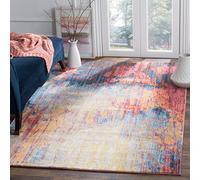 Safavieh Vintage Zona Alfombra, Tela, Azul, 4' x 6'