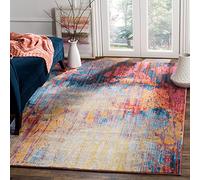 Safavieh Vintage Zona Alfombra, Tela, Azul, 5'1" x 7'6"