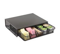Safco 3274BL Onyx - Organizador de productos de hostelería de cortesía, de malla metálica, con 1 cajón, color negro