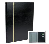 Safe 158 álbum de Sellos de Gran Formato 16 páginas en Negro | con línea Dorada en Relieve en la Cubierta y el Lomo