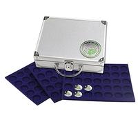 SAFE 304 - Maletín para monedas (aluminio, para 180 monedas con cápsulas, 250 x 215 x 70 mm)