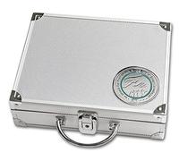 SAFE 305 Maleta de aluminio para 10 monedas de euro "Cuidado" | 210 monedas sin cápsulas | 250 x 215 x 70 mm