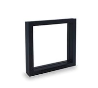 SAFE 4509 Marco flotante negro 18 x 18 cm | Marco para monedas, marco para objetos, soporte para monedas, marco 3D negro para sus monedas, minerales o modelos de coches