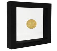 SAFE 4510 Marco flotante negro 27,5x 22,5 cm - Marco para monedas - Marco para objetos - Soporte para monedas Marco 3D para sus monedas y más
