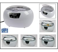 SAFE 4670 Dispositivo de limpieza ultrasónica para gafas, monedas, joyas, ultrasonidos, 600 ml, 42000 Hz