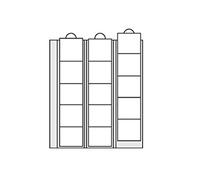 SAFE 5 fundas para monedas 7391-5, hojas para monedas de hasta 44 mm, ideal para monedas de 10 a 20 euros, 10 DM de 10 a 20 euros y 10 a 20 Mark DDR US Dólar Silver Eagle