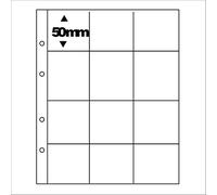 SAFE 5 hojas complementarias 7400 ideales para guardar monedas de hasta 50 x 50 mm | Tamaño de la hoja: 205 x 255 mm aprox