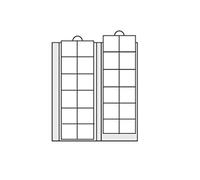 SAFE 5 x 7392-5 Fundas para monedas - Hojas para monedas - Suplemento para monedas de hasta 34 mm - Ideal para 5-10 - 20 Euro 5-10 DM 5-10 - 20 Mark DDR