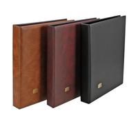 SAFE 521 Álbum para sellos, cartas, FDC, tarjetas, ETB's | sin contenido, mecanismo de 4 anillas, distancia de anillo: 64 x 84 x 64 mm, 240 x 275 x 45 mm (negro)