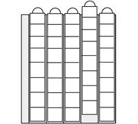 Safe 7395-5 - Fundas para monedas (5 unidades, 5 unidades, para 5 monedas de 1, 2, 5, 10, 20, 50 céntimos y 1 y 2 euros)