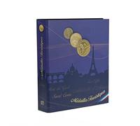SAFE 7445 Álbum para Médailles Touristiques con 4 hojas transparentes | para 60 medallas | mecanismo de 4 anillas