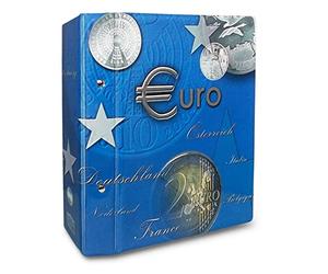 SAFE 7822 B1 - Archivador de monedas 2 euros 2004-2013 Topset | 11 hojas para monedas de 2 euros sin cápsula | Archivador de monedas para tu colección de monedas