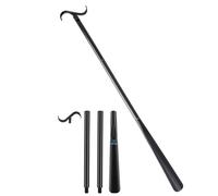 Safe Age Calzador extralargo 3 en 1 para calzado, ayuda para vestirse y ponerse calcetines, Negro , XL