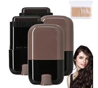 Safe And Convenient Comb Hair Dye For Quick Touch-Ups,Touch Up Comb 2-In-1 Korean,Gray Hair Coverage,Waterproof And Sweat-Proof Hairdye Stick (Dark Tea x2, Same size)