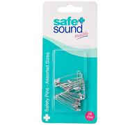 Safe and Sound Alfileres de seguridad de níquel seguros y de sonido, varios tamaños