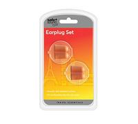 Safe and Sound - Tapones para los oídos (2 pares, 4 cm), color naranja