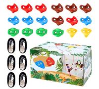 Safe Climbing Accessories, Colorful Kids Holds, Outdoor Playground Climbing, Indoor Playground Equipment, Fun Climbing Activities, Kids Adventure Climbing, Climbing Wall Installation, Exercise Climbin