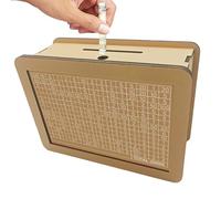 Safe De Madera - De Ahorro De Plata, De Finanzas | Banco De Ahorros Con Destinos Y Figuras, Juego Educativo Para Aprender A Salvar, Adaptado A Niños, Niños, Chicas Y Públicos