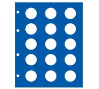 SAFE Ergänzungsblätter & Münzhüllen Funda Protectora para Monedas de 2 Euros (Paquete de 2 - Cada hoja tiene espacios 15)