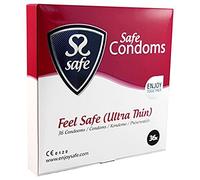 Safe Feel Safe transparente ultrafina Condones - Pack de 36