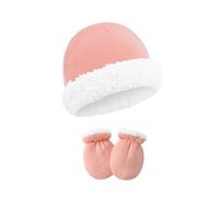 Safe - Gorro y guantes para bebé recién nacido, suave, evita la irritación, juego de guantes para piel sensible, gorro y guantes de forro polar para recién nacido, para mayor calidez, cómodo