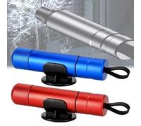 Safe Hammer Glass Breaker Under Water, Safe Hammer Car Window Breaker, Multi-Functional Car Escape Safehammer, 2024 New Car Emergency 2-In-1 Window Breaker & Seat Belt Cutter with Test Glass (2Pcs-A)