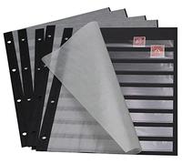 SAFE Hojas con 9 tiras transparentes para sellos.