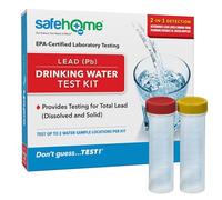Safe Home Kit de prueba de plomo en agua potable - 2 muestras probadas en nuestro laboratorio certificado por la EPA - Inspecciones de viviendas, préstamos hipotecarios, transacciones inmobiliarias