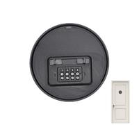 Safe Lock Box - Wall Mounted Security Storage | Stash Secret Money Safe Container for Office, Dorm, Travel, Wardrobe, Desk Drawer Cabinet Garage or Shed, 11.5x11.5x4.3cm