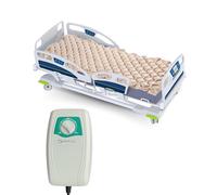 Safe Medic Almohadilla de colchón alterna para aliviar úlceras de presión de aire para prevención de úlceras de cama, colchón de aire para cama de hospital con 130 celdas a prueba de fugas, bomba