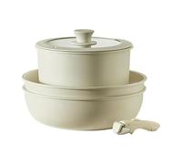 Safe Pans Pots Set, Nonstick Cooking Pot Set, Cream White Frying Pans, Detachable Handle Cookware, Nonstick Frying Pan Set, Cookware Set, Cookware Set, Versatile Cooking Pans, Healthy Cooking Pots
