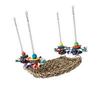 Safe Parrots Swing - Hamaca tejida masticable para loros pequeños, interacción, jaula, accesorio para masticar