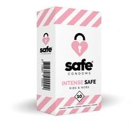 Safe SAFE - Preservativos - Con estrías y protuberancias - 10 unidades