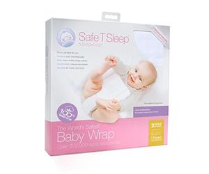 Safe T Sleep Sleepwrap Babywrap, Swaddle: Cot/Crib Model: Fits Standard and American Size Crib/Cot (130 cm L x 70 cm W x 12-15 cm) for Babies Aged Newborn to 2 Years Plus
