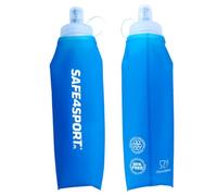 SAFE4SPORT Soft Flask 750 ml azul - botella de agua plegable - botella de agua de TPU suave - botella deportiva suave