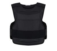 SafeGuard Clothing Chaleco Antibalas Antipunzón Cordura IIIa con 2 x Nivel IIIA SAPI placas - Negro