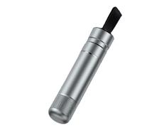 SafeHammer 2 pcs Herramienta de Escape de Coche con Llavero de Emergencia Original, Cortador de cinturón de Seguridad 2 en 1 y rompeventanas, Martillo de Seguridad Compacto (Plateado)