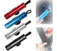 SafeHammer - Safe Hammer Glass Breaker,Hammerdex Car Safety Tool,Safe Hammer Glass Breaker,Seat Belt Cutter Emergency Escape Tool (Red*2)
