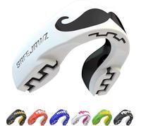 SAFEJAWZ Protector bucal adultos y niños para todos los deportes de contacto, incluidos rugby, MMA, artes marciales de kickboxing, judo, hockey y boxeo (Mo, Adulto (12+ Años))