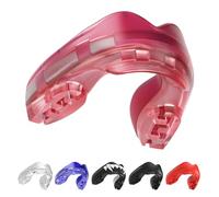 Safejawz Protector bucal para aparatos ortopédicos. para Todos los Deportes de Contacto, incluidos rugby, MMA, artes marciales de kickboxing, judo, hockey y boxeo (Rosa Heilo)
