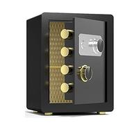 Safes Office,Steel Fireproof,Waterproof and Anti-Theft,Hotel Financial Cash File Cabinet,Family Storage Box,with Foot Pads,Height 40cm/45cm, Black