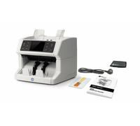 Safescan 2850 Contador Automático de Billetes con Detección de Falsos por MG, SD y UV - Pantalla Táctil - 1500 billetes/min - Blanco