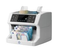Safescan 2850 Contadora de billetes para billetes clasificados - Contadora detectora de billetes falsos en 3 puntos - Máquina para contar billetes con interfaz multilingüe