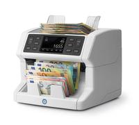 Safescan 2865-S Contadora de billetes cuenta el valor de billetes mezclados - Contadora detectora de billetes falsos en 7 puntos - Máquina para contar billetes con interfaz multilingüe