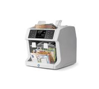 Safescan 2995-SX Contador de Billetes con Detección de Falsificaciones UV/MG/IR/MT, Velocidad 1200/min, Reconocimiento Múltiples Monedas (EUR, USD, etc.), Color Negro y Blanco