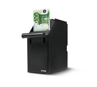 Safescan 4100 Caja para dinero negra que permite almacenar billetes de forma segura - Almacena hasta 300 billetes - Se coloca debajo de un mostrador - Se puede instalar cerca del cajón portamonedas