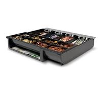 Safescan 4141T1 Gaveta ajustable para el cajón portamonedas - Gaveta caja dinero con 4 apartados para billetes y 8 para monedas - Compatible con cajas registradoras Safescan SD-4141 y HD-4141S