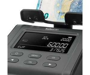 Safescan 6165 Báscula contadora de dinero negra