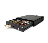 Safescan Cajón portamonedas uso ocasional LD-3336 para el efectivo, Caja registradora con 3 apartados para billetes y 8 para monedas, Caja dinero con conexión RJ-12, Cajón portamonedas 33x36x10 cm